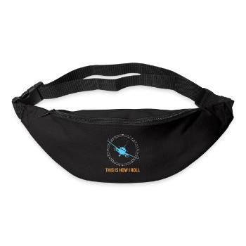 This Is How I Roll Airplane - Gürteltasche - Schwarz - Vorne