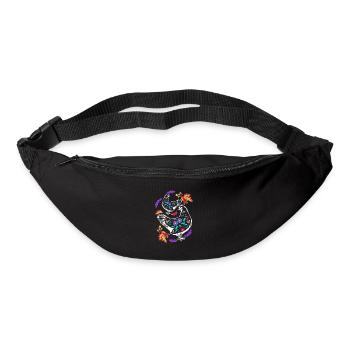 Colorful chickens - Bum bag - black - Front