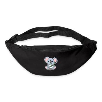 Koala der Blätter isst - Gürteltasche - Schwarz - Vorne