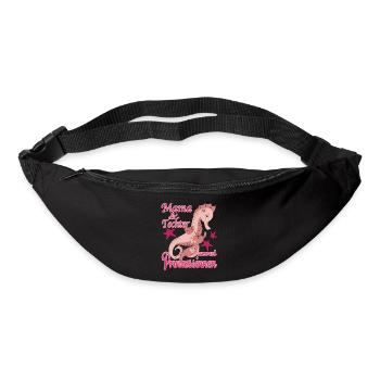 Mama Tochter Prinzessinen Seepferdchen - Gürteltasche - Schwarz - Vorne