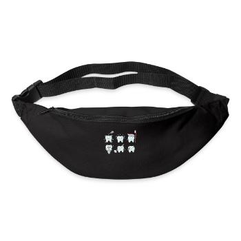 Dents Dents Dentistes Assistantes dentistes Cadeau - Sac banane - noir - Devant