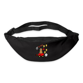 Erdnuss Fantasy Kinder spielen Auto fahren Turbo - Gürteltasche - Schwarz - Vorne