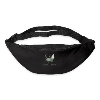 Preserve & Protect Environmental Protection Climate Protection Wolf - Bum bag - black - Front
