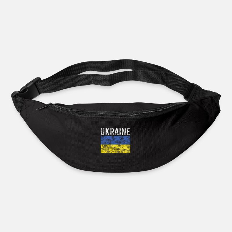 Ukraine flag - Bum bag - black