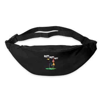Putt Putt Putt Hühner Golf - Gürteltasche - Schwarz - Vorne