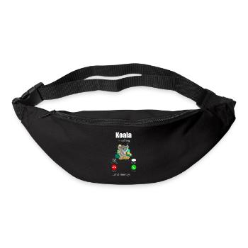 Koala ours animal cadeau zoo dormir marstonne - Sac banane - noir - Devant