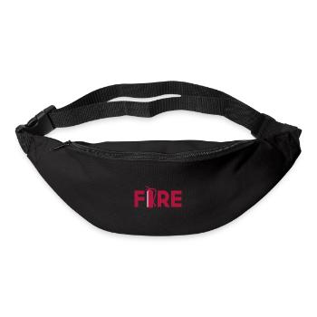 Fire extinguisher fire brigade Funny fire brigade dad - Bum bag - black - Front