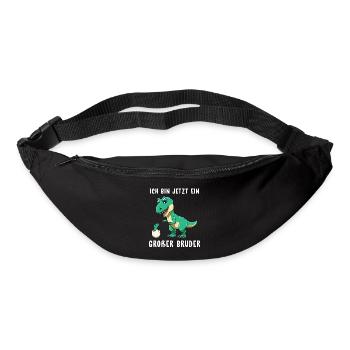 Ich bin jetzt ein Großer Bruder - Gürteltasche - Schwarz - Vorne
