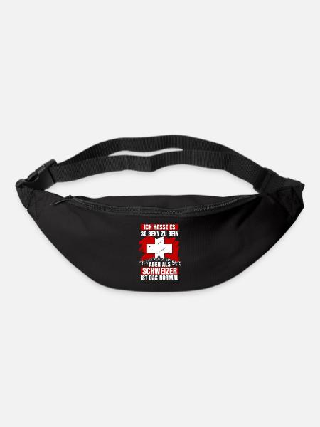Schweiz - Gürteltasche - Schwarz