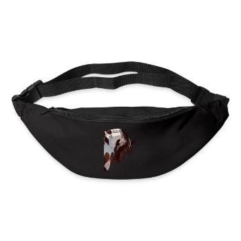 Cheval animal motif animal dames enfants - Sac banane - noir - Devant