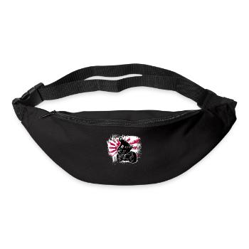 Motocycles / moto / moto biker - Sac banane - noir - Devant