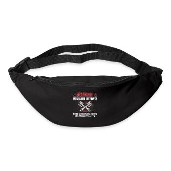 Mofa Mofafahrer Moped Mopedfahrer Mofas Geschenk - Gürteltasche - Schwarz - Vorne