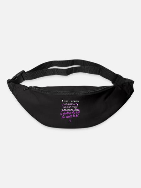 A Real Woman Is Whatever She Wants To Be Feminist - Gürteltasche - Schwarz
