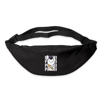 Police with police hat rabbit - Bum bag - black - Front