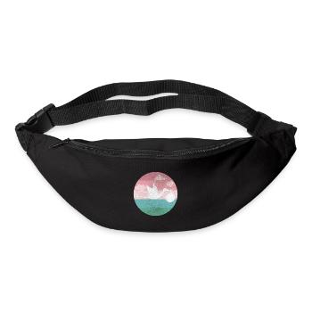 Bébé naissance Grossesse cigogne - Sac banane - noir - Devant