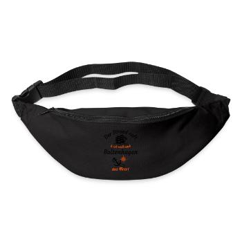 Boltenhagen-Der Strand ruft und ich muss ans Meer - Gürteltasche - Schwarz - Vorne