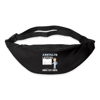 Anstaltsleitung normal geht anders - Gürteltasche - Schwarz - Vorne