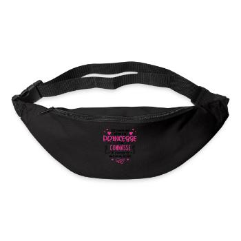 C’est Compliqué D’être Une Princesse Et Une Connas - Sac banane - noir - Devant