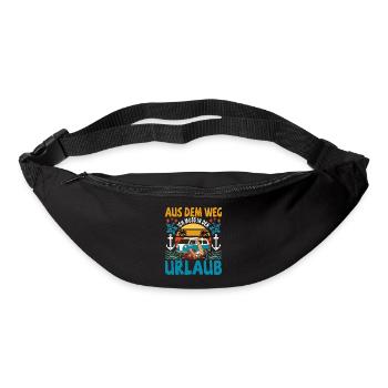 Aus dem Weg ich muss in den Urlaub Strandurlaub - Gürteltasche - Schwarz - Vorne