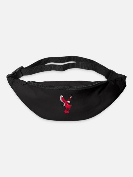 Albanien Fahne Kosovo Shqiptar Flagge Kuq E zi - Gürteltasche - Schwarz