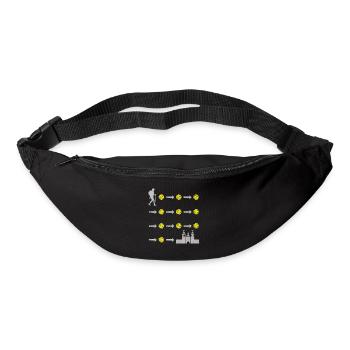 Camino de Santiago Pèlerinage pèlerin - Sac banane - noir - Devant