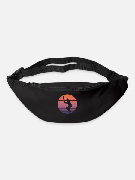 Cricket Players Fans Cricket Gift Retro - Bum bag - black