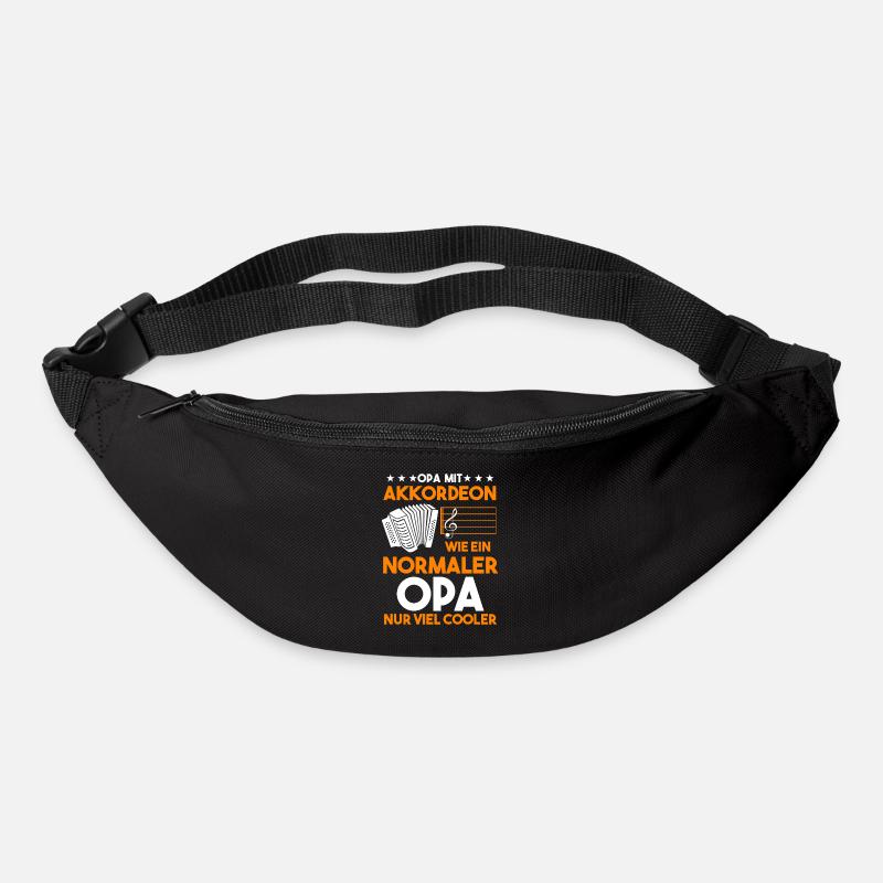 Akkordeon Opa Fisarmonica Großvater - Gürteltasche - Schwarz