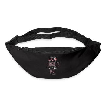May Birthday Flamingo Saying Funny - Bum bag - black - Front