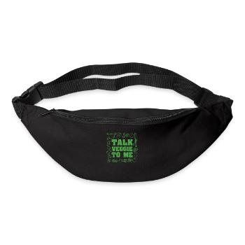 Veggie Vegetables Vegetarian Vegetarian - Bum bag - black - Front