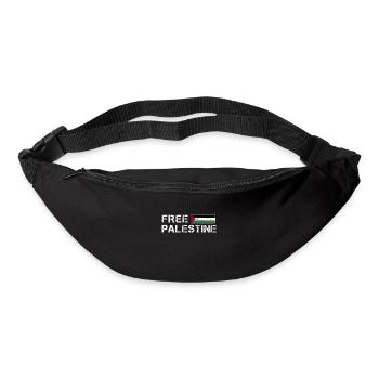 Freies Palästina Gaza-Flagge Arabisch - Gürteltasche - Schwarz - Vorne