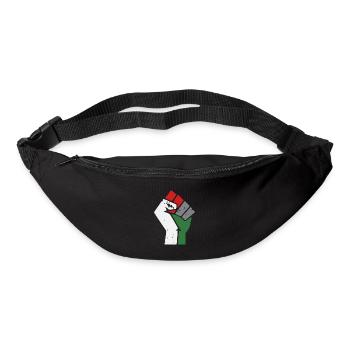 Gaza libre Palestine Poing - Sac banane - noir - Devant