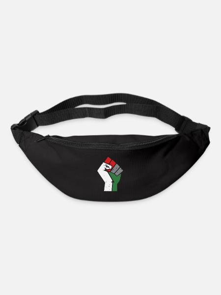 Free Gaza Palestine Fist - Bum bag - black