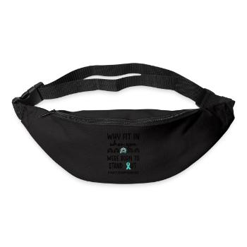 Tourette-Syndrom Bewusstsein Tourettes Kämpfer - Gürteltasche - Schwarz - Vorne