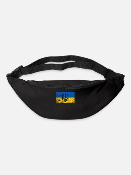 Ukrainische Flagge Ukraine Wurzeln Nationalität - Gürteltasche - Schwarz
