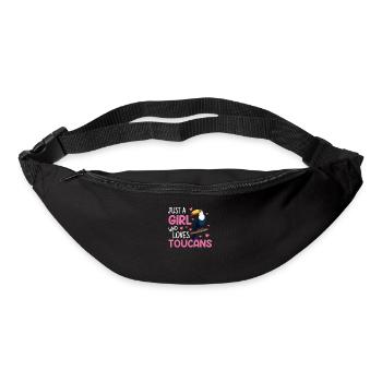 Juste une fille qui aime toucan, toucan - Sac banane - noir - Devant