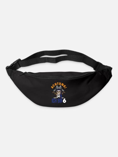6. Geburtstag Achtung Ich Bin 6 Pirat Piraten - Gürteltasche - Schwarz