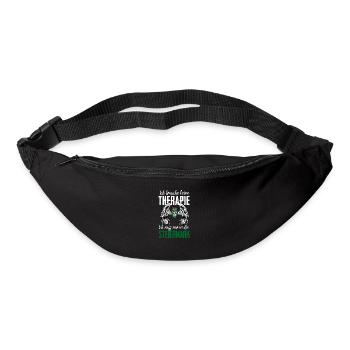 Ich brauche keine Therapie muss in die Steiermark - Gürteltasche - Schwarz - Vorne