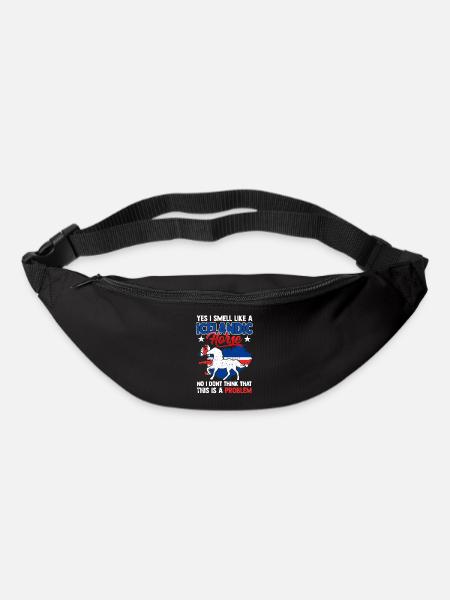 Islandpferd Geschenk Pferd Pony Tölt Iceland Horse - Gürteltasche - Schwarz