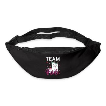 Team Bride - JGA Junggesellenabschied Bride - Gürteltasche - Schwarz - Vorne