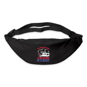 Camping Norway voices in my head camping - Bum bag - black - Front