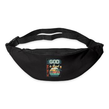God is Good All The Time Vintage Retro Summer - Gürteltasche - Schwarz - Vorne