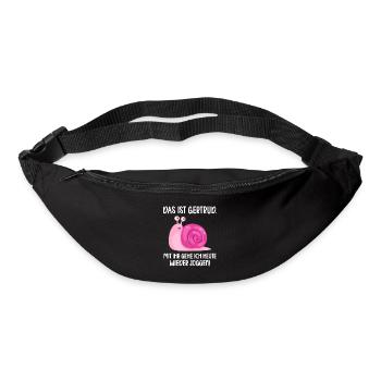 Das ist Gertrud mit ihr gehe ich joggen lustiges - Gürteltasche - Schwarz - Vorne