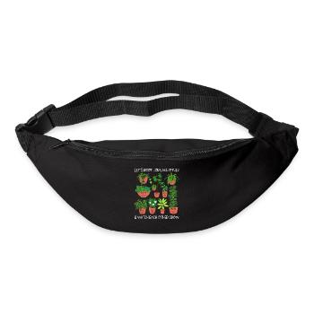 Let's Root For Each Other & Watch Each Other Grow - Bum bag - black - Front