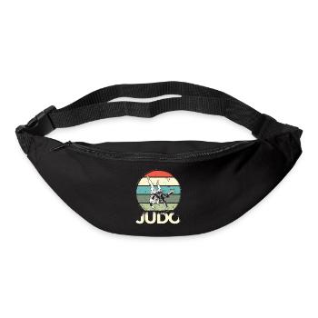 Judo vintage Sport de combat japonais Cadeau - Sac banane - noir - Devant