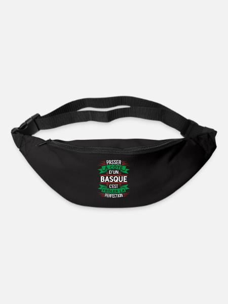 Basque Parfait Idée Cadeau Humour Pays Basque - Sac banane - noir
