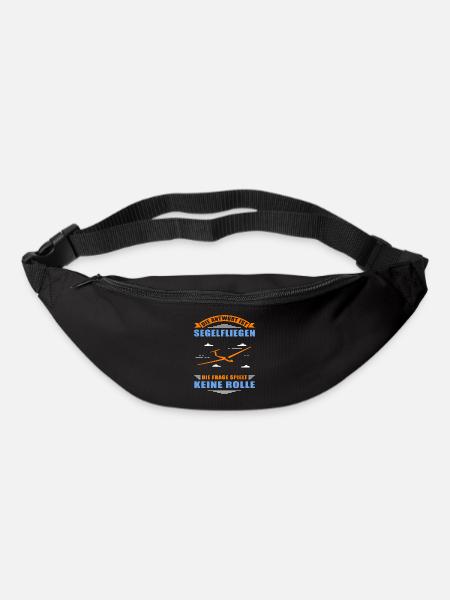 Segelfliegen Segelflug Segelflugzeug Geschenk - Gürteltasche - Schwarz