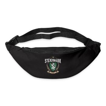 Steiermark Wappen Panther Retro Steirer Bua Madl - Gürteltasche - Schwarz - Vorne