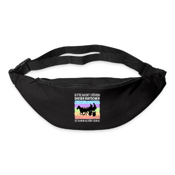 Kutscher Kutsche Pferdekutscher Kutschieren - Gürteltasche - Schwarz - Vorne