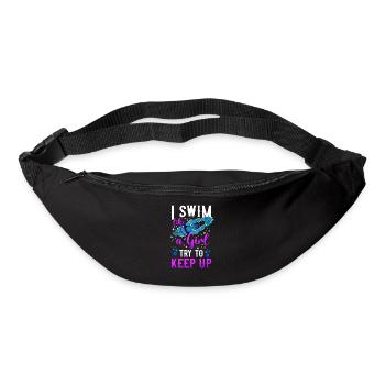 Swimming Swimmer I Know I Swim - Gürteltasche - Schwarz - Vorne