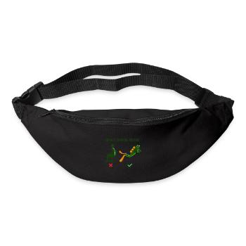 Proper working posture diver office diving - Bum bag - black - Front